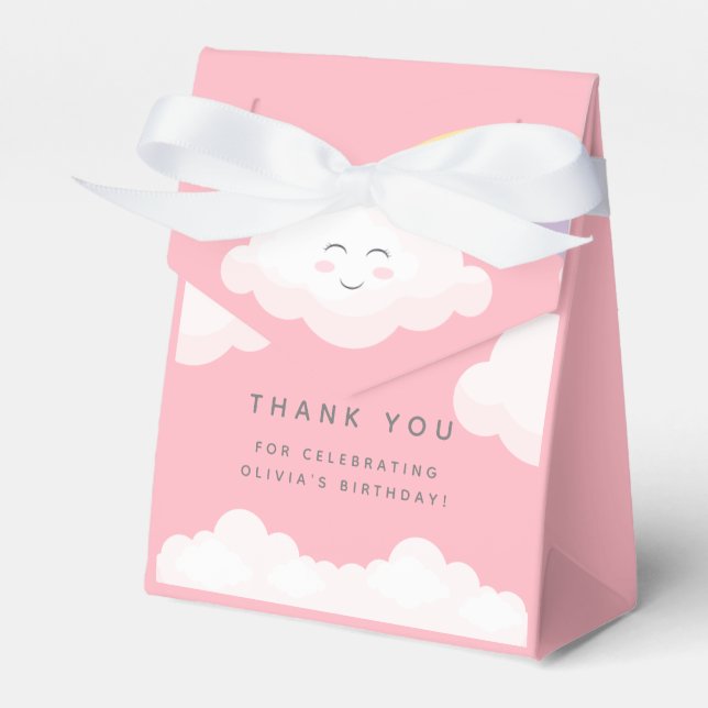 Ballotins Fun coloré arc-en-ciel Ballotin d'anniversaire (Verso)