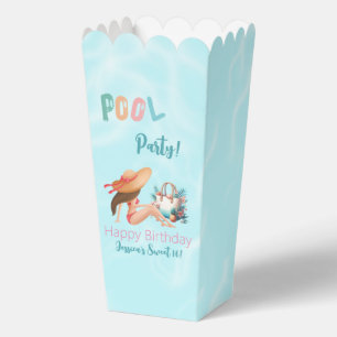 Ballotins Fun Summer Pool Party Watercolor Sweet 16