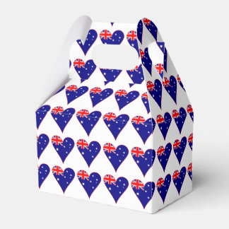 Ballotins Funky Australia Coeur Drapeau Bordure rouge