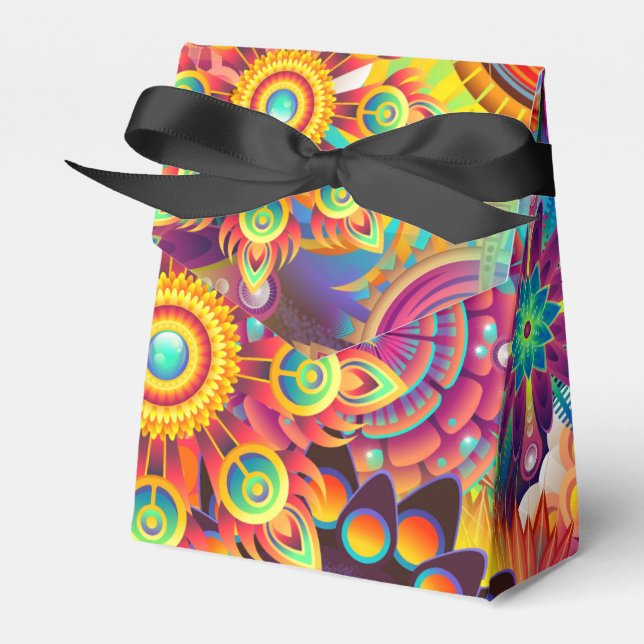 Ballotins Funky Retro Motif Abstrait Boho (Verso)
