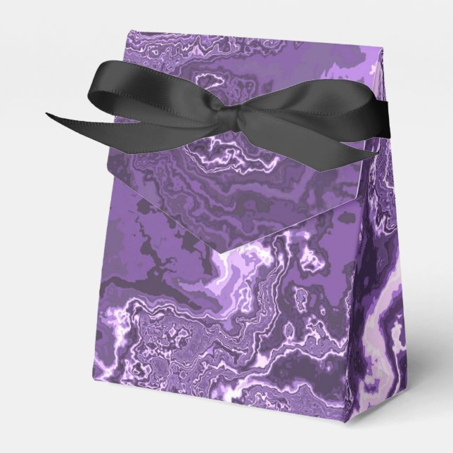 Ballotins Funky Trippy Boho Hippie Monochrome Violet Marbre  (Verso)