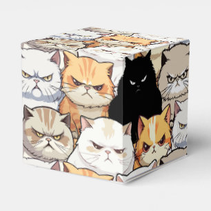 Ballotins Funny Colorful Moody Cats Kitten doodle motif