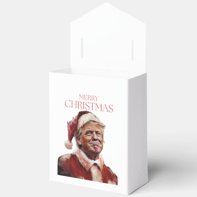 Ballotins Funny Trump Santa Claus Carte de Noël (Ouvrir)