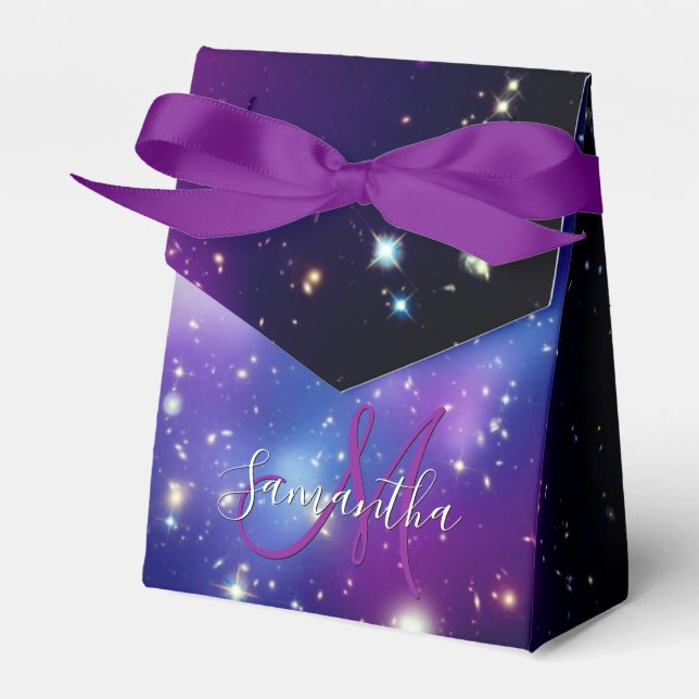 Ballotins Galaxie Céleste Monogramme Féminin Violet (Verso)