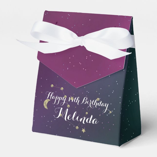 Ballotins Galaxy Anniversaire Fête Purple Blue Sky Foil Star (Verso)