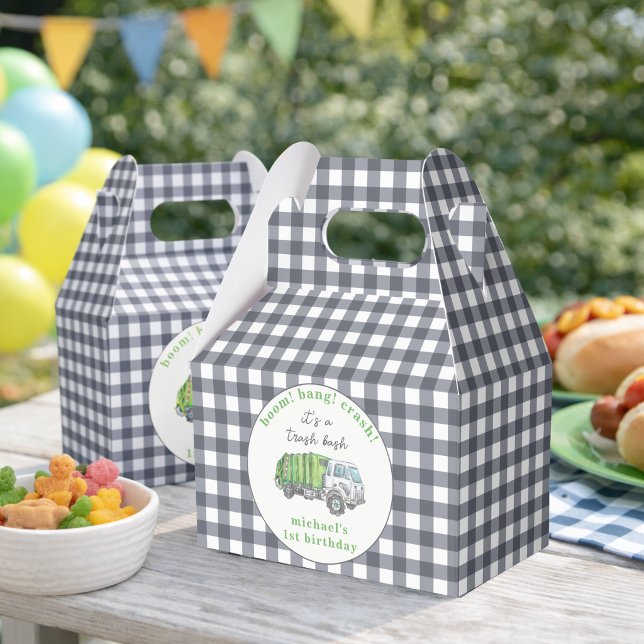 Ballotins Garbage Trash Truck Birthday Personalized (Créateur téléchargé)