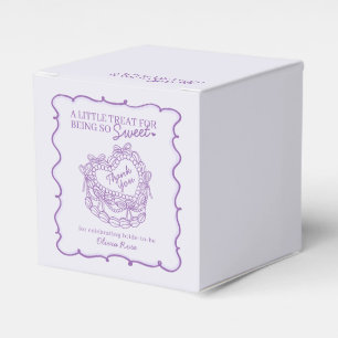 Ballotins Gâteau Coquette Rétro Cœur Arc-en-ciel Violet Baby