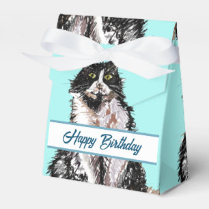 Ballotins Gâteau d'anniversaire de chats noir et blanc au sm