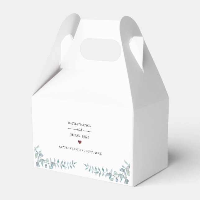 Ballotins Gâteau Mariage simple couleur bleu outrepassé (Verso)