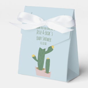 Ballotins Gâteaux Cactus Baby Shower Remerciements Bleu Ros