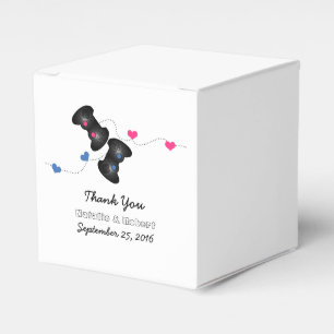 Ballotins Geeky Gamers Mariage Faveur Boxes Rose foncé Bleu