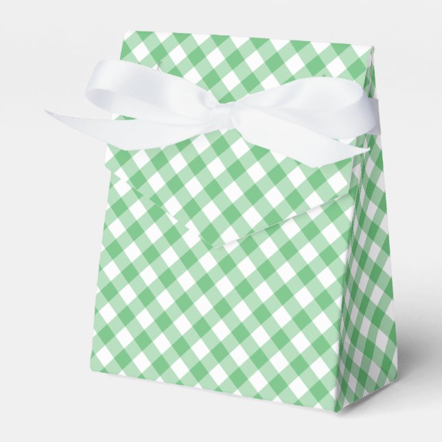 Ballotins Gingham Rétro Été Vert (Verso)