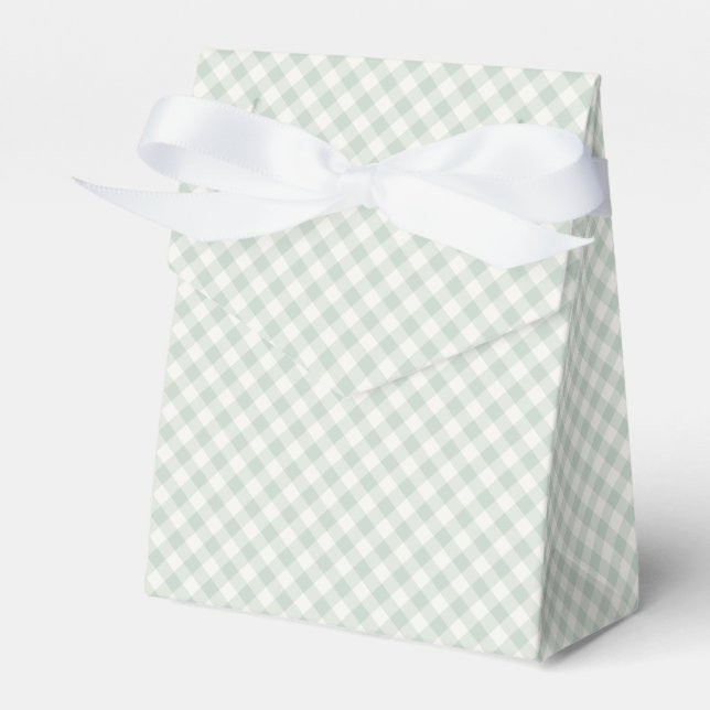 Ballotins Gingham Rétro Printemps | Sauge Atténuée (Verso)