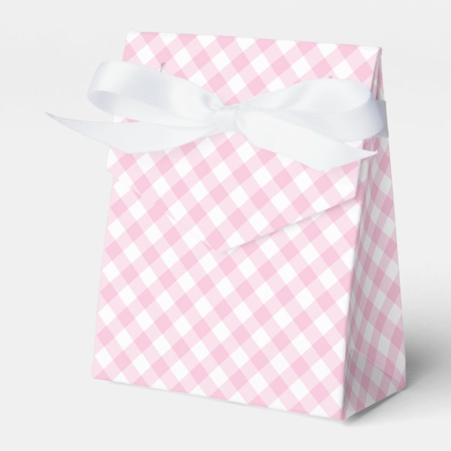 Ballotins Gingham Rétro Rose Clair (Verso)