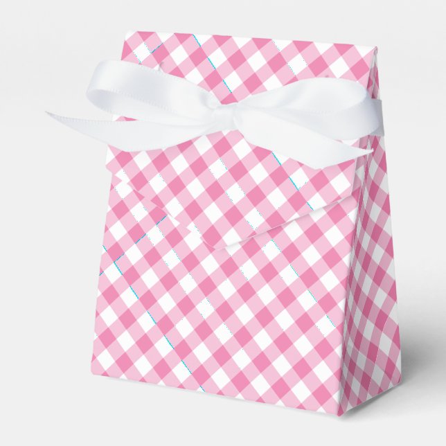 Ballotins Gingham Rétro Rose Fuchsia (Verso)