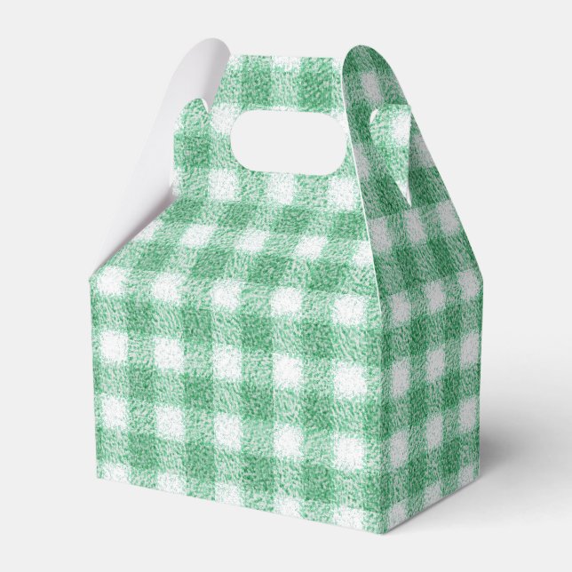Ballotins Gingham vert menthe  (Verso)