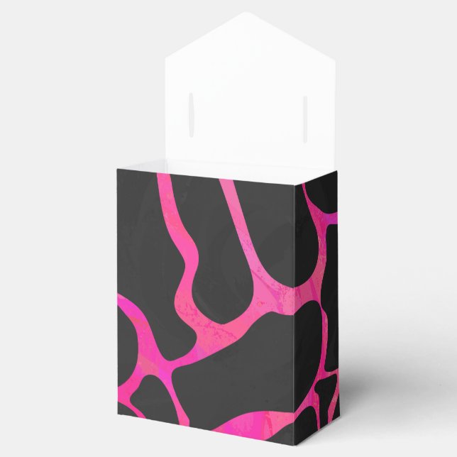 Ballotins Girafe Imprimé Rose Fushia et Noir (Ouvert)