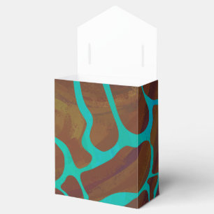 Ballotins Girafe Marron et Imprimé Turquoise