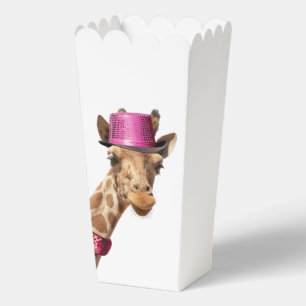 Ballotins Giraffe en casquette rose étincelant