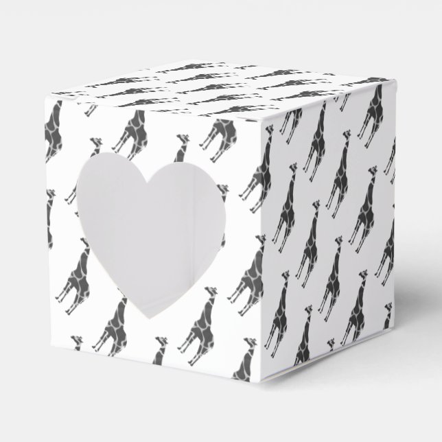 Ballotins Giraffe Silhoutte noir et gris (Verso)