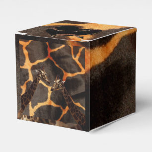 Ballotins "Giraffes exotiques : sur une toile à motifs de gi