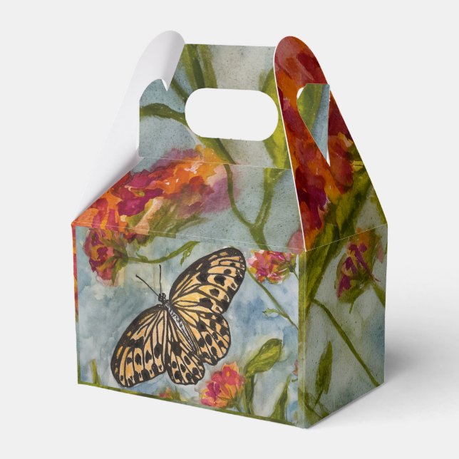 Ballotins Girls Sweet Butterfly Birthday Favor Box (Verso)