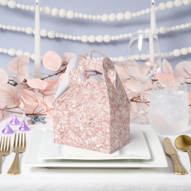 Ballotins Girly Blush Pink Glitter (Mariage)