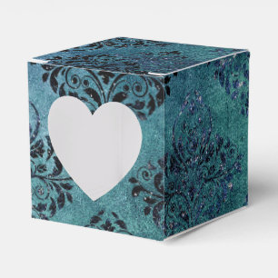 Ballotins Glimmer Damask vintage bleu de minuit