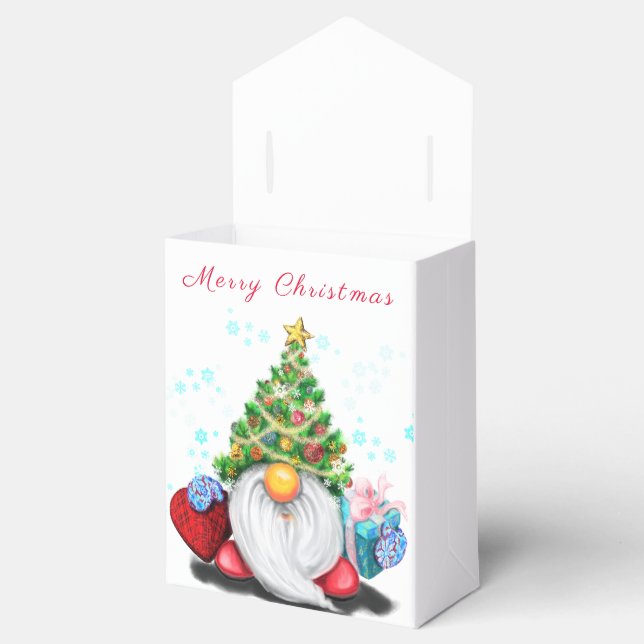 Ballotins Gnome mignonne avec arbre de Noël Casquette et cad (Ouvert)