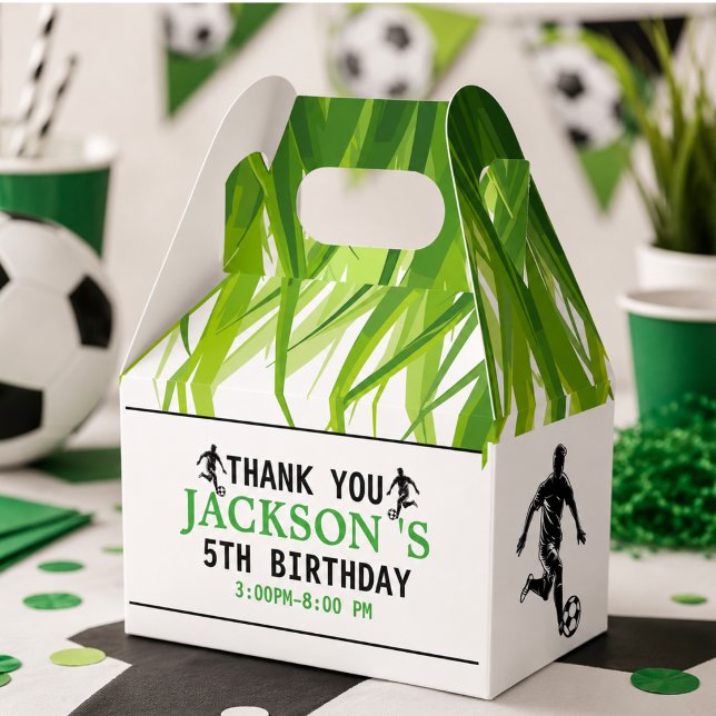 Ballotins Goal ! Fête d'anniversaire de 5 ans de foot (Goal! Soccer 5th Birthday Party Favor Boxes)