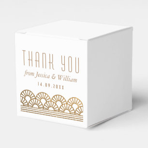 Ballotins Gold Art Déco Mariage Réception Ballotin invité