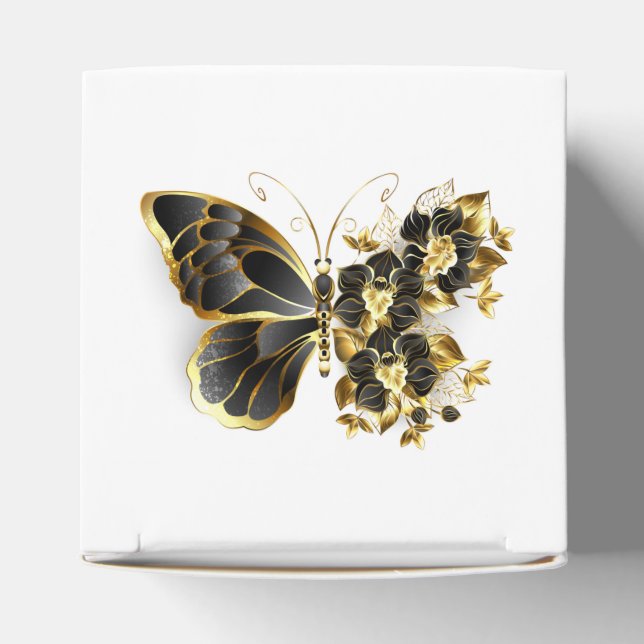 Ballotins Gold flower Butterfly with Black Orchid (Haut)