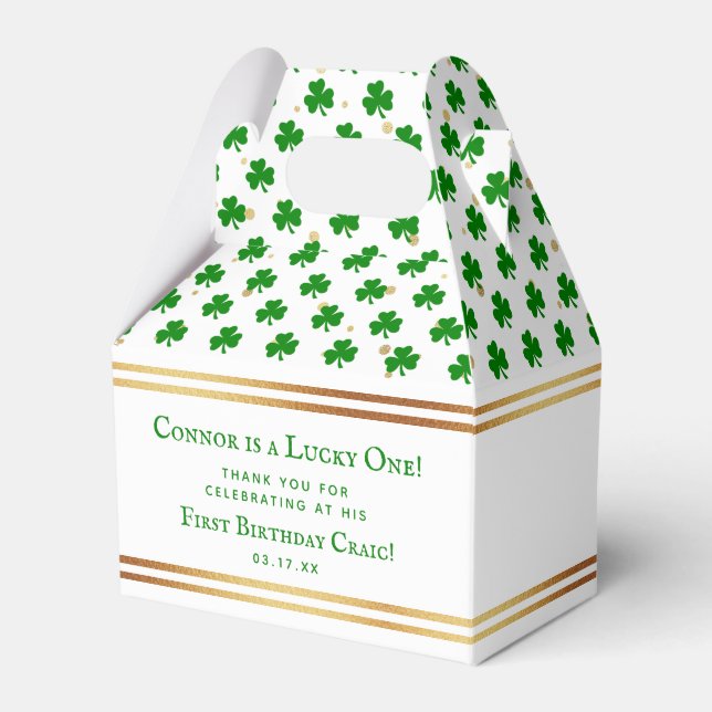 Ballotins Gold Foil St. Patrick's Day 1er anniversaire (Verso)