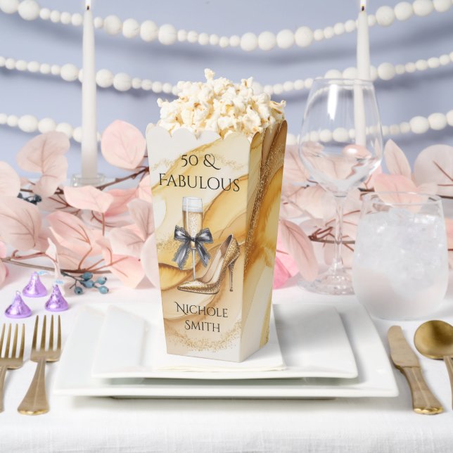 Ballotins Gold Gitter High Heel 50 & Fabulous Birthday Party (Mariage)