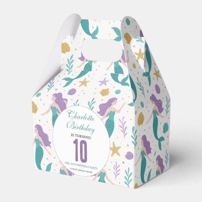 Ballotins Gold Little Mermaid 10th Birthday | Under the Sea (Verso)