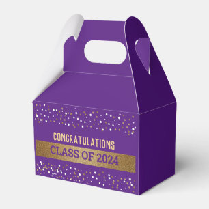 Ballotins Gold Purple Graduate Classe personnalisée de 2024