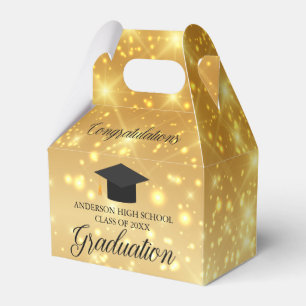 Ballotins Gold Sparkle Graduation Chic Custom 2024 Party