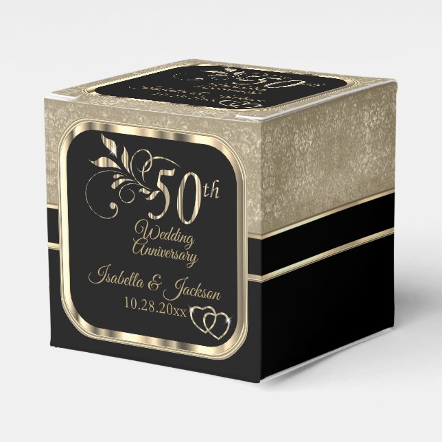 Ballotins Golden 50th Mariage Anniversaire Ballotin (Verso)