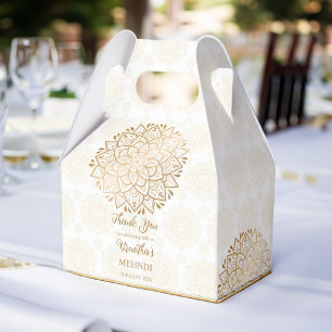 Ballotins Golden mandala Mehndi nom personnalisé