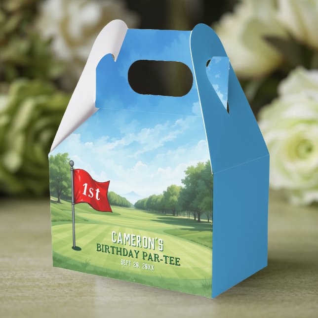 Ballotins Golf 1er Anniversaire Trou De Fête En Un (Golf 1st Birthday Party Hole In One Favor Boxes
)