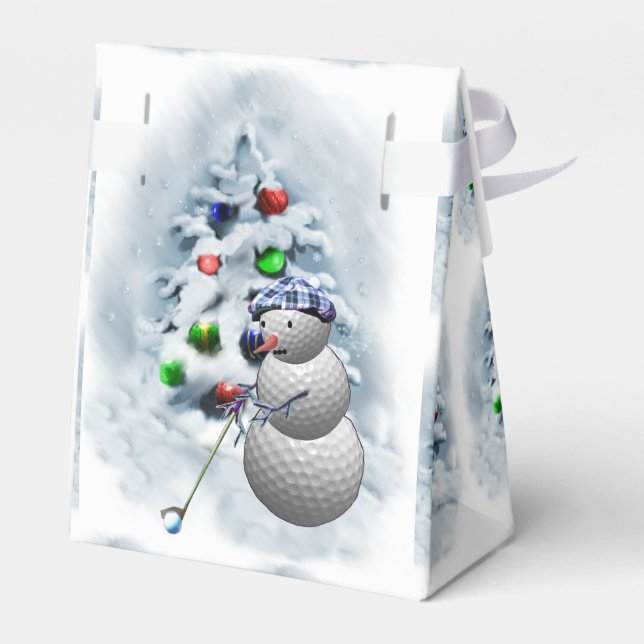 Ballotins Golf Ball Snowman Noël (Arrière)