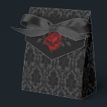 Ballotins Gothic Black Damask Rose Wedding<br><div class="desc">The Design features grey and black damask and a red,  bloody rose.  It's perfect for couples looking for an unconventional and unique Gothic wedding.</div>
