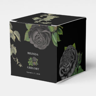 Ballotins Gothique Halloween Rose noir Mariage