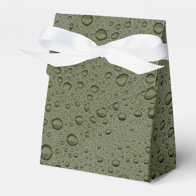 Ballotins gouttelettes d'eau verte d'olive (Verso)
