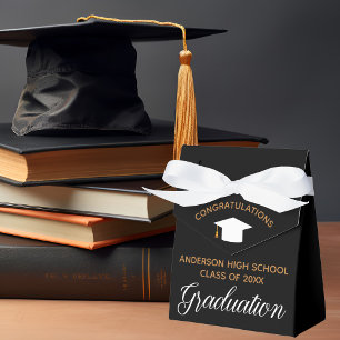 Ballotins Graduation 2025 Elegant Black Gold Custom Party