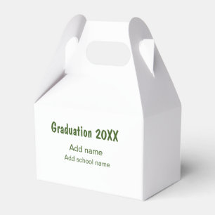 Ballotins Graduation 20XX ajouter nom année école vert moder