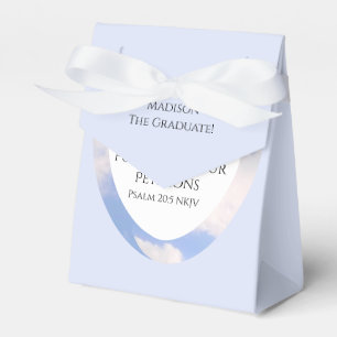 Ballotins Graduation Bible Verse Foi chrétienne Lumière Bleu