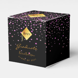 Ballotins Graduation party 2021 diplômé noir violet