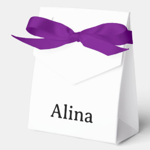 Ballotins Grande tente avec ruban violet 4" x 2" x 5"