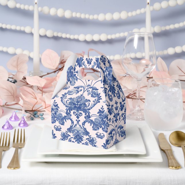 Ballotins Grandmillennial Rose & Blue Damas (Mariage)